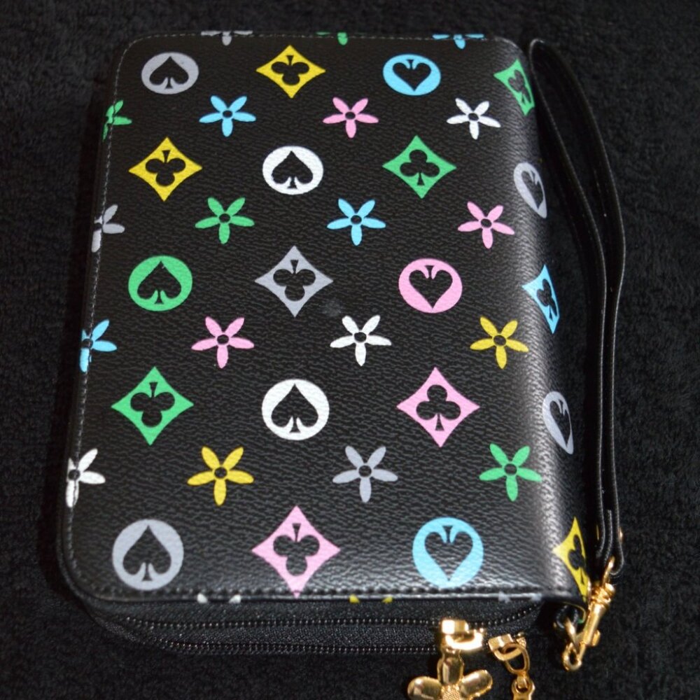 PURSE WALLETT DOUBLE SLOT  /  ORGANIZER CALENDAR NOTES CALCULATOR   WITH HANDLE